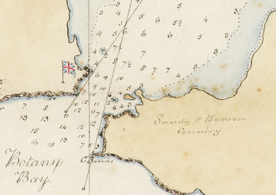 Excerpt from Map of Botany Bay 