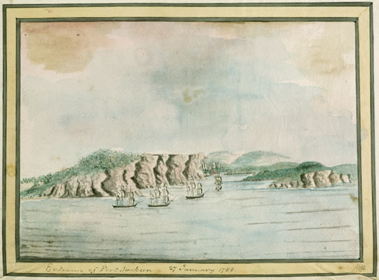 Entering Port Jackson 27 January 1788, W. Bradley