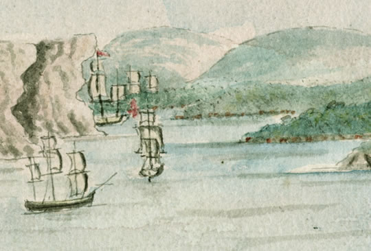 Image 9 Excerpt,  Sydney Cove, Port Jackson, settlement started 1788, W. Bradley