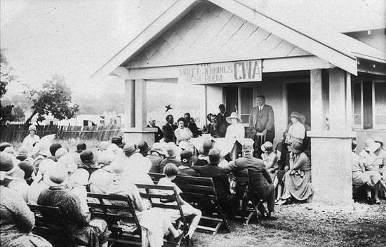 Opening of CWA Rest Room, Merriwa, 1930