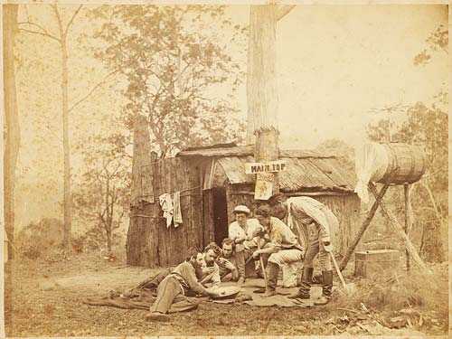 Diggers hut, Solferino, 1872