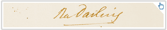 Detail from Darling correspondence