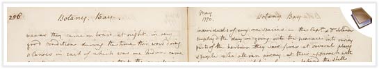 View selections from Joseph Banks' Endeavour journal