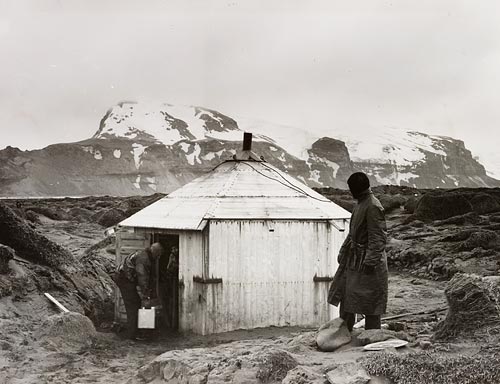 The British government established this emergency hut on Heard Island in 1927, 1948, by Norman Laird 