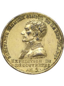 Commemorative medal for the Baudin expedition