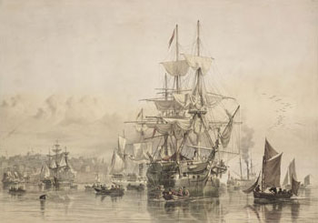Sydney Cove - Emigrants leaving ship