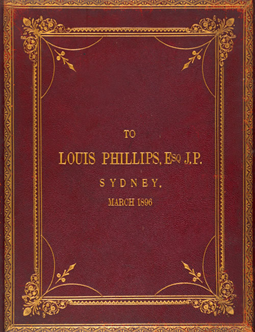 To Louis Phillips, Esq, J.P. Sydney