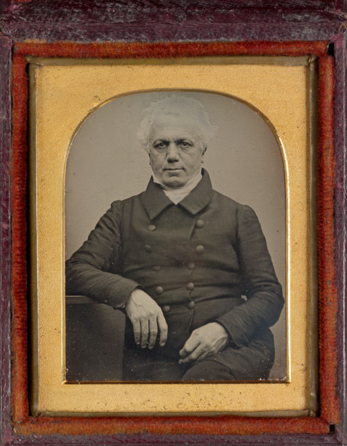 Dr William Bland, ca. 1845, 1/9th plate daguerreotype by George Baron Goodman. 