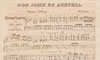 Overture, 'Don John of Austria', The Southern Euphrosyne and Australian Miscellany, containing&hellip;Aboriginal Melodies&hellip;,I. Nathan, Sydney, 1849. Printed.