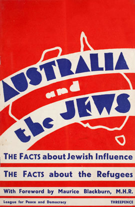 Cover, Australia and the Jews, 1939
