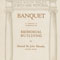 Cover, Banquet in Celebration of the Opening of the Memorial Building,11/11/1923. Printed pamphlet. 