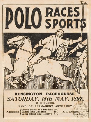 Polo Races Sports, Kensington Racecourse, 15th May, 1897