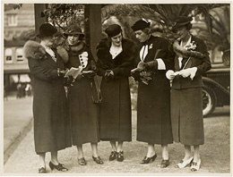 Women studying race books