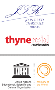 John T Reid Charitable Trusts and Thyne Reid Foundation - UNESCO Memory of the World
