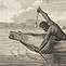Pimbloy: Native of New Holland in a canoe of that country, 1804