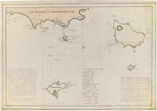 South coast of Norfolk Island