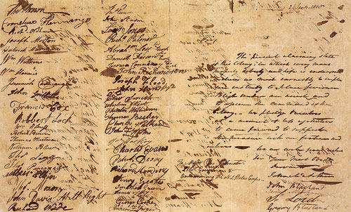 Requisition to Major Johnston to assume control of the Colony, 1808