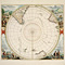 Terra Australis incognita, Hendrick Hondius (1597-1651) handcoloured printed map
