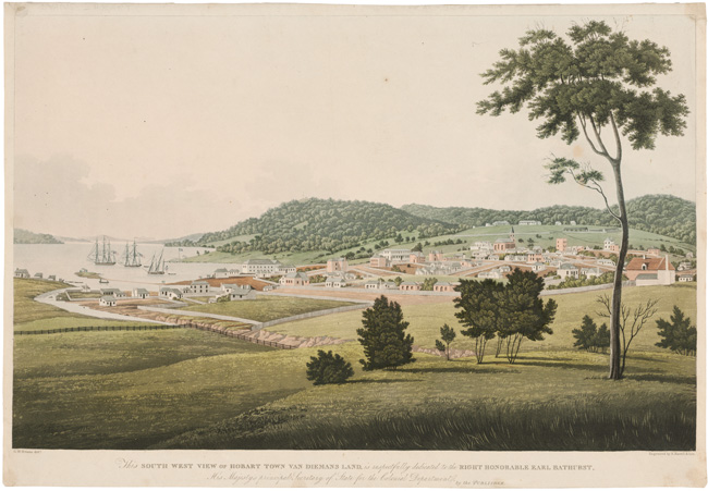 South-west view of Hobart Town