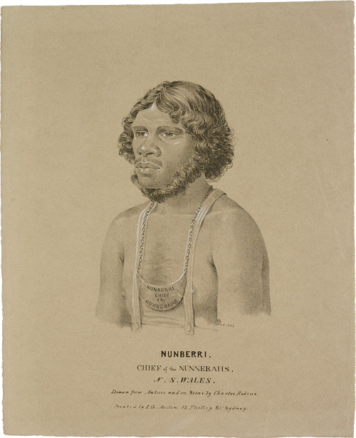 Nunberri. Chief of the Nunnerahs, N. S. Wales
