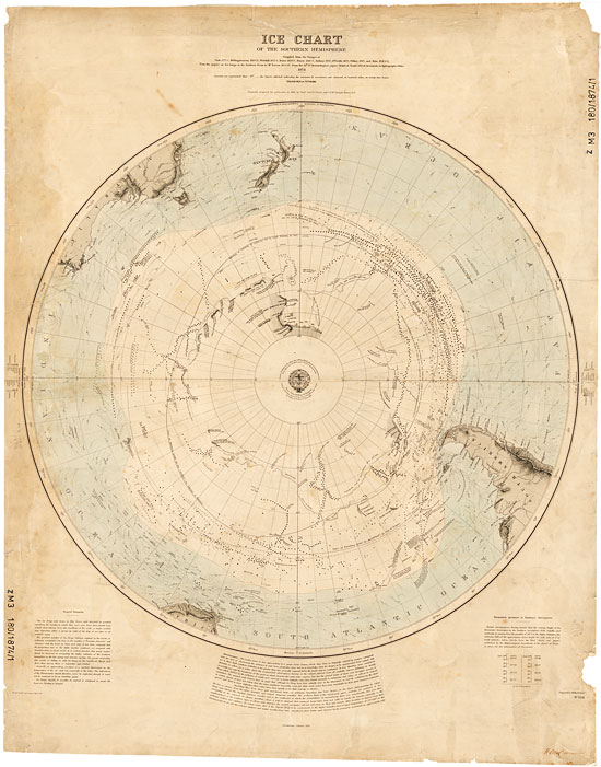 Ice chart of Southern Hemisphere