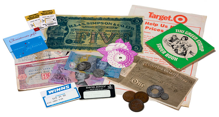 Local Currency: Holey dollar & dump and Decimal Currency Converter, c.1966