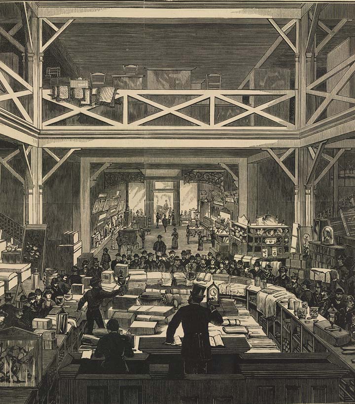 New Auction Rooms of Messrs Harris & Ackman, Sydney, Illustrated Sydney News